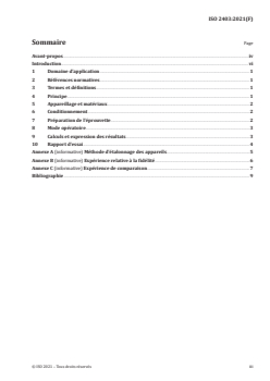 ISO 2403:2021 - Textiles — Fibres de coton — Détermination de l'indice micronaire
Released:8/27/2021 - Page 3 preview