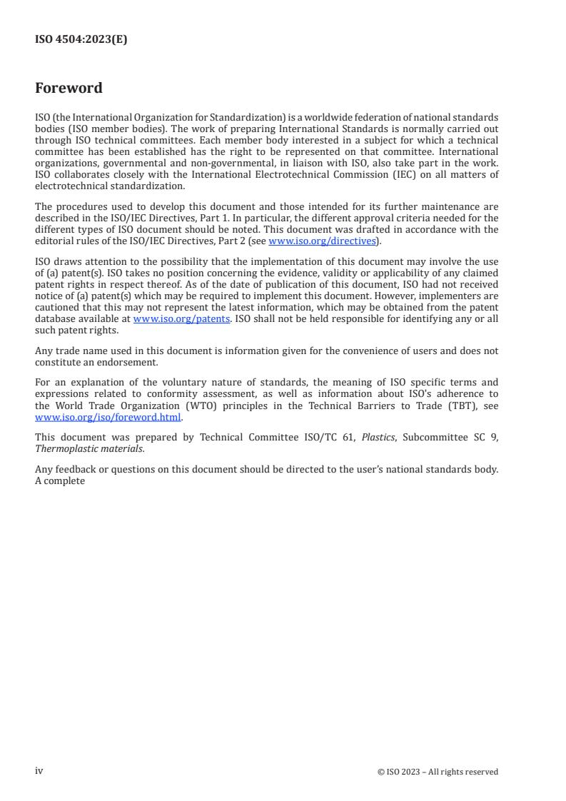 ISO 4504:2023 ISO 4504:2023 - Plastics — Polyethylene (PE) — Determination of co-monomer content by solution state 13C-NMR spectrometry
Released:16. 06. 2023 - Page 4 preview