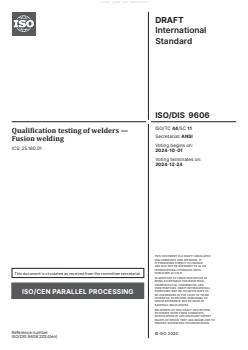 prEN ISO 9606:2024 - BARVE - Page 3 preview