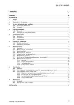 ISO 6798-3:2022 ISO 6798-3:2022 - Reciprocating internal combustion engines — Measurement of sound power level using sound pressure — Part 3: Survey method for use in situ
Released:2/11/2022 - Page 3 preview