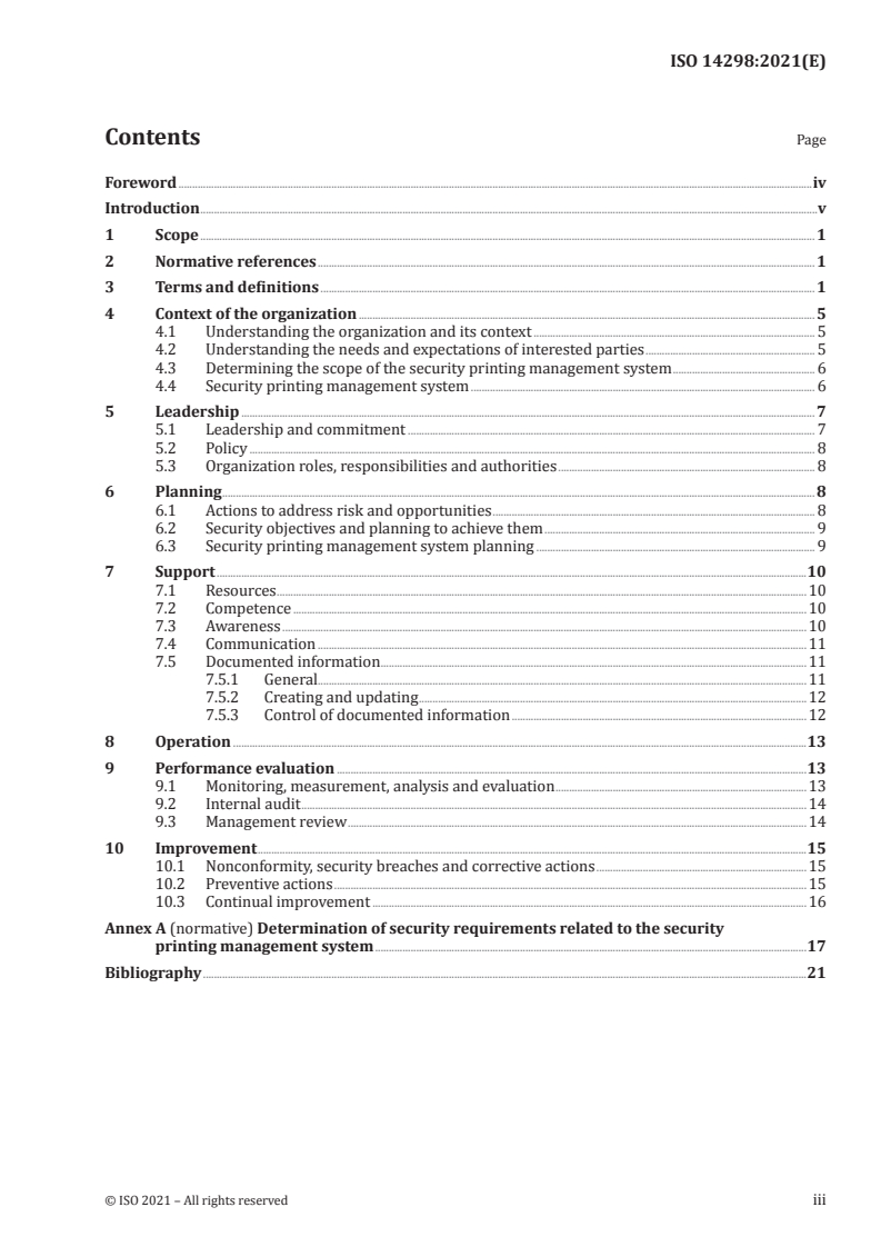 ISO 14298:2021 - Graphic technology — Management of security printing processes
Released:8/2/2021