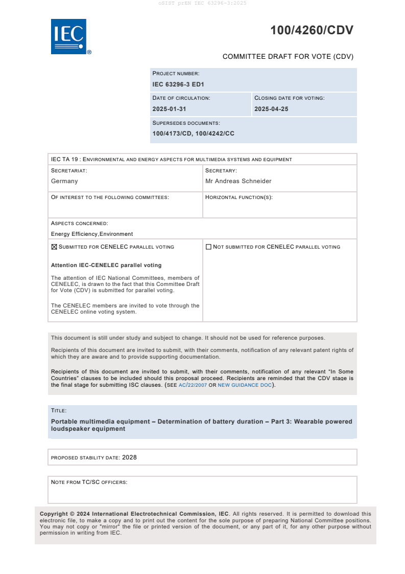 prEN IEC 63296-3:2025
