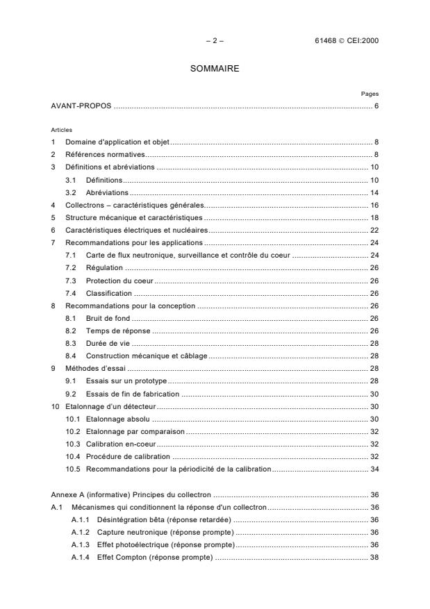IEC 61468:2000 IEC 61468:2000 - Nuclear power plants - In-core instrumentation - Characteristics and test methods of self-powered neutron detectors - Page 4 preview