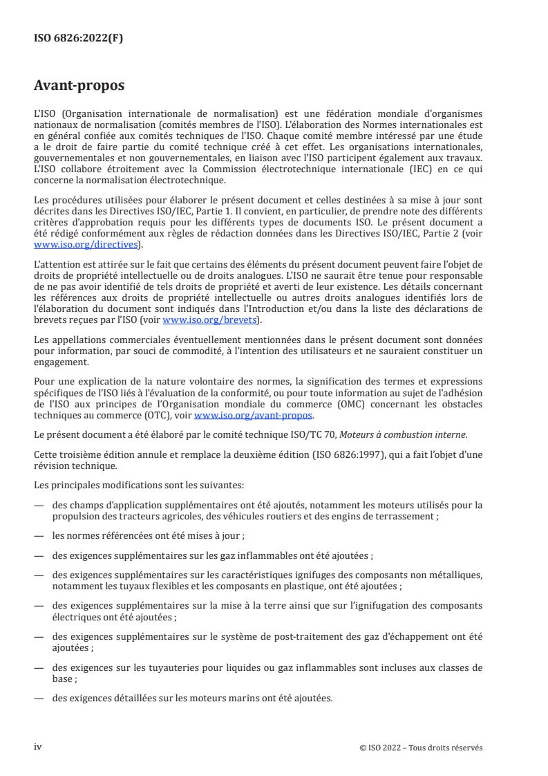 ISO 6826:2022 ISO 6826:2022 - Reciprocating internal combustion engines — Fire protection
Released:5/25/2022 - Page 4 preview