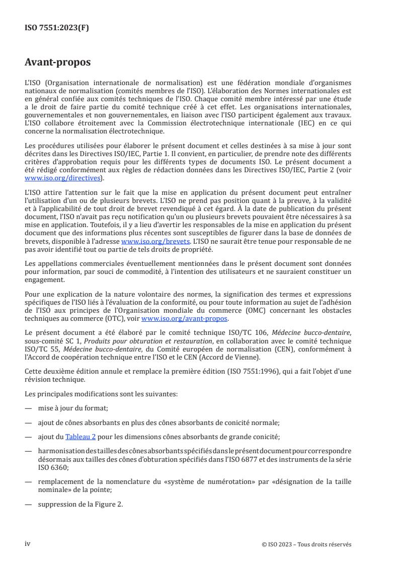 ISO 7551:2023 ISO 7551:2023 - Médecine bucco-dentaire — Cônes absorbants utilisés en endodontie
Released:2. 05. 2023 - Page 4 preview