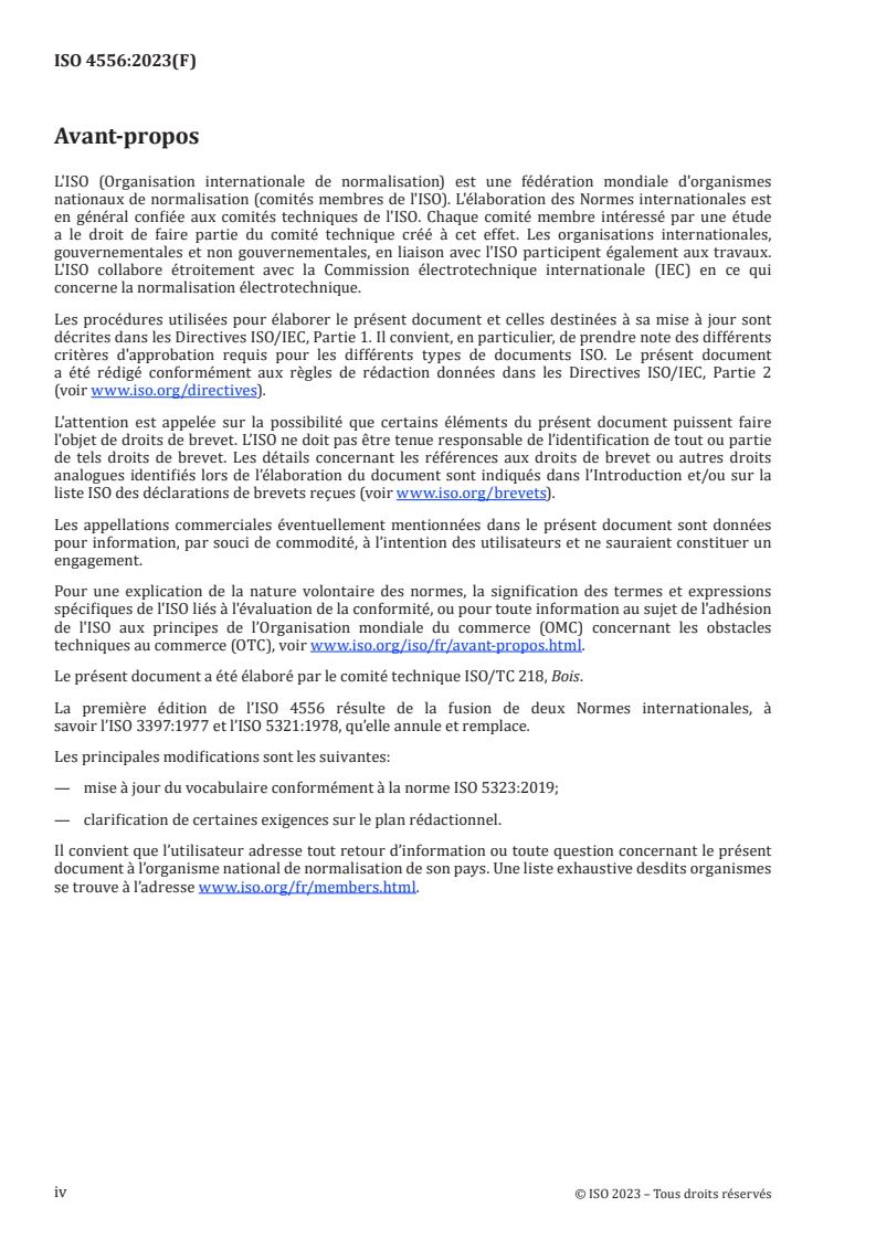 ISO 4556:2023 ISO 4556:2023 - Éléments de parquet bruts en bois — Caractéristiques générales
Released:6. 07. 2023 - Page 4 preview