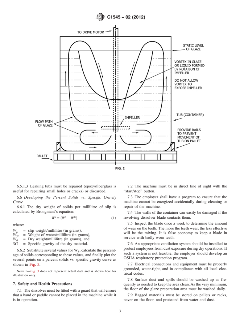 ASTM C1545-02(2012) - Practice for Dispersing Pigments and Other Materials into Water-Based Suspensions with a High Intensity Mixer