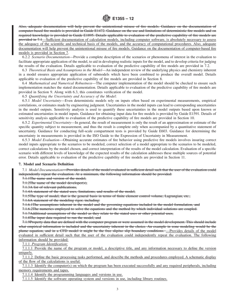 REDLINE ASTM E1355-12 - Standard Guide for Evaluating the Predictive Capability of Deterministic Fire Models