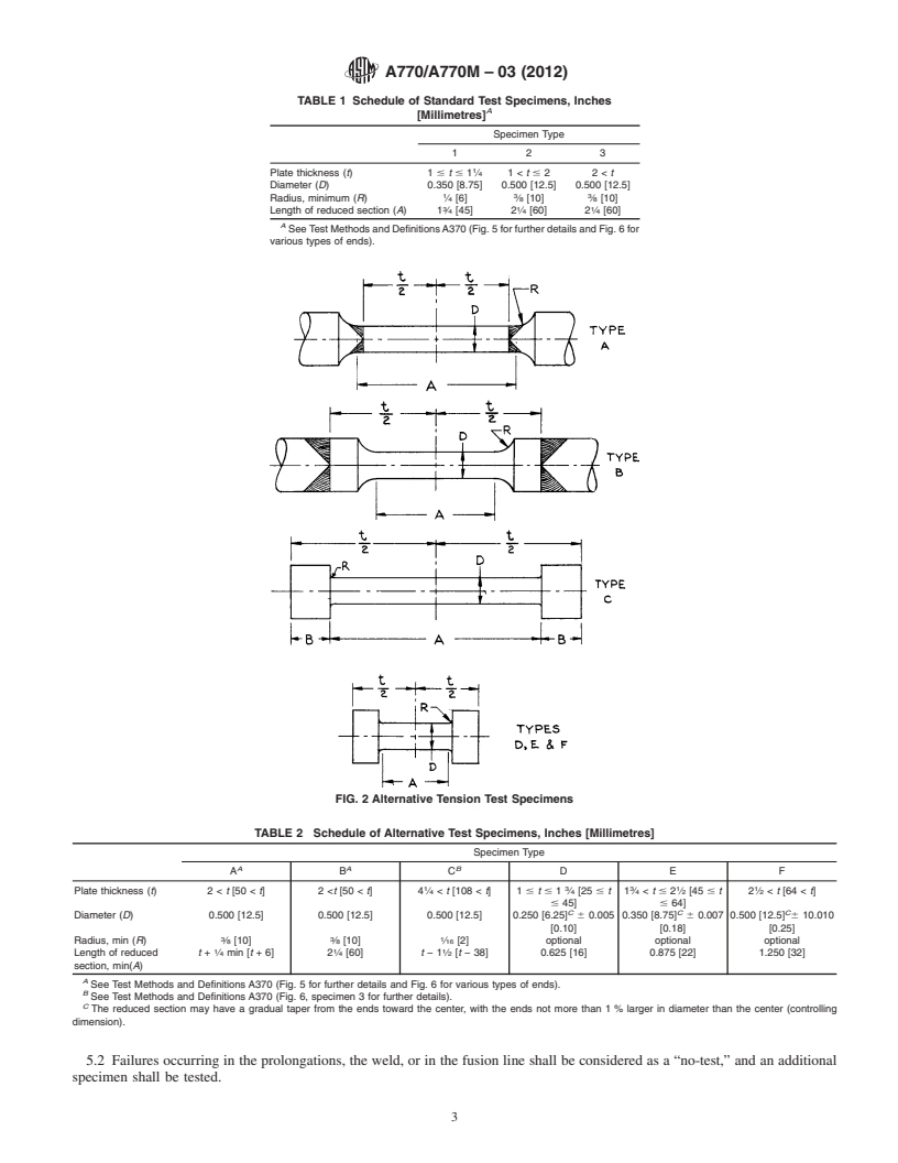 REDLINE ASTM A770/A770M-03(2012) - Standard Specification for Through-Thickness Tension Testing of Steel Plates for Special Applications