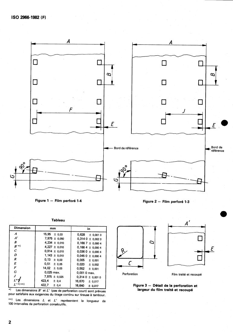 ISO 2966:1982 - Cinematography — 16 mm motion-picture film perforated 8 mm Type S (1-3) and (1-4) — Cutting and perforating dimensions
Released:12/1/1982