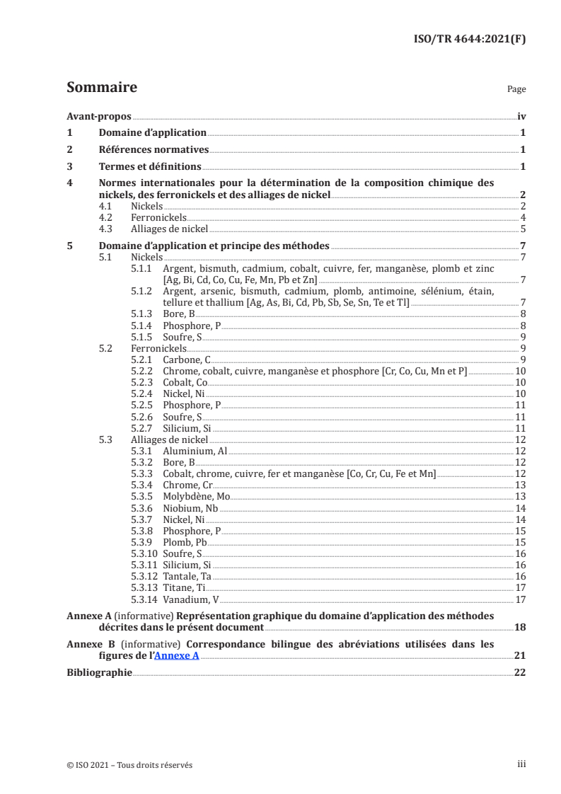 ISO/TR 4644:2021 - Nickels, ferronickels et alliages de nickel — Normes pour la détermination de la composition chimique
Released:9/28/2021