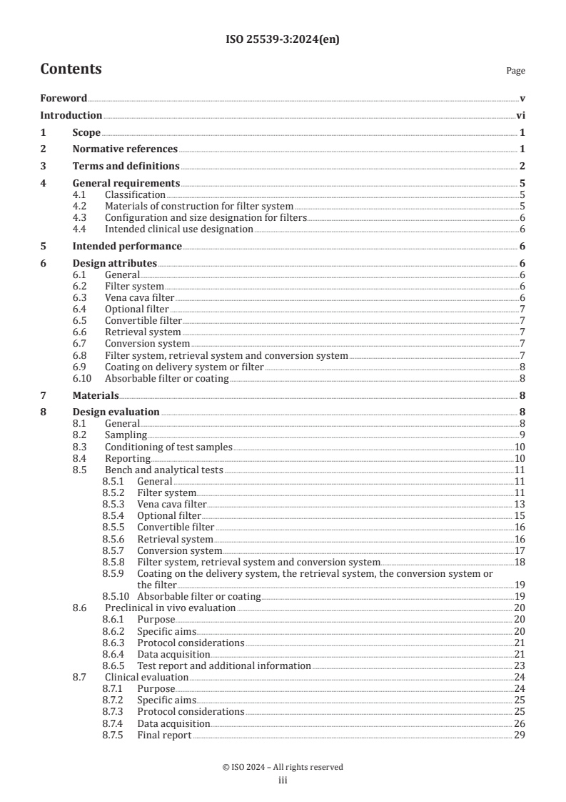 ISO 25539-3:2024 - Cardiovascular implants — Endovascular devices — Part 3: Vena cava filters
Released:17. 10. 2024