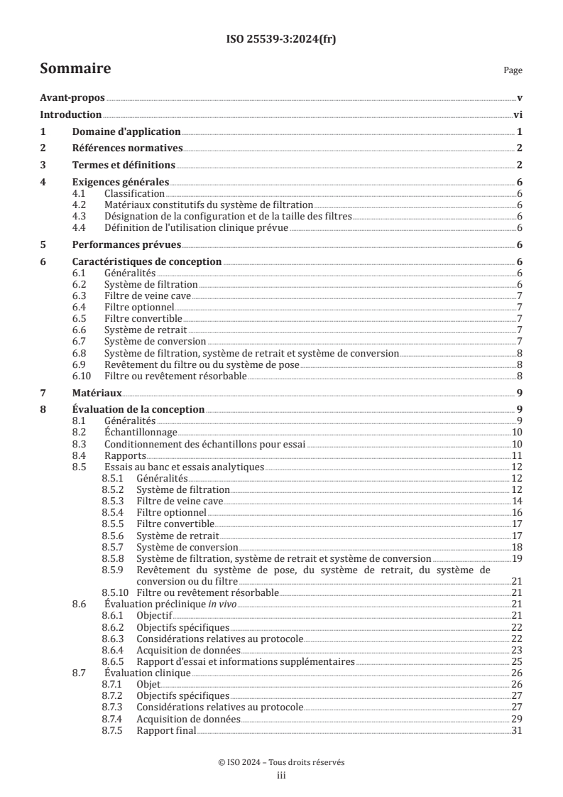 ISO 25539-3:2024 - Implants cardiovasculaires — Dispositifs endovasculaires — Partie 3: Filtres de veine cave
Released:17. 10. 2024