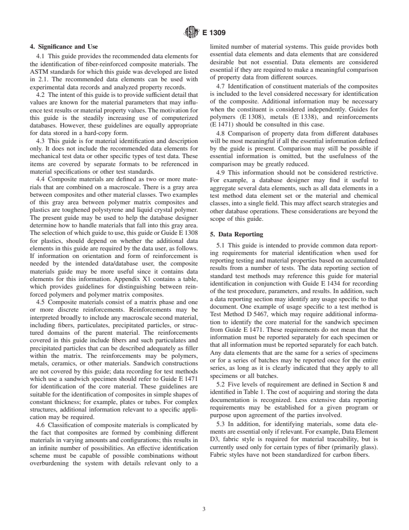 ASTM E1309-00 - Standard Guide for Identification of Fiber-Reinforced Polymer-Matrix Composite Materials in Databases