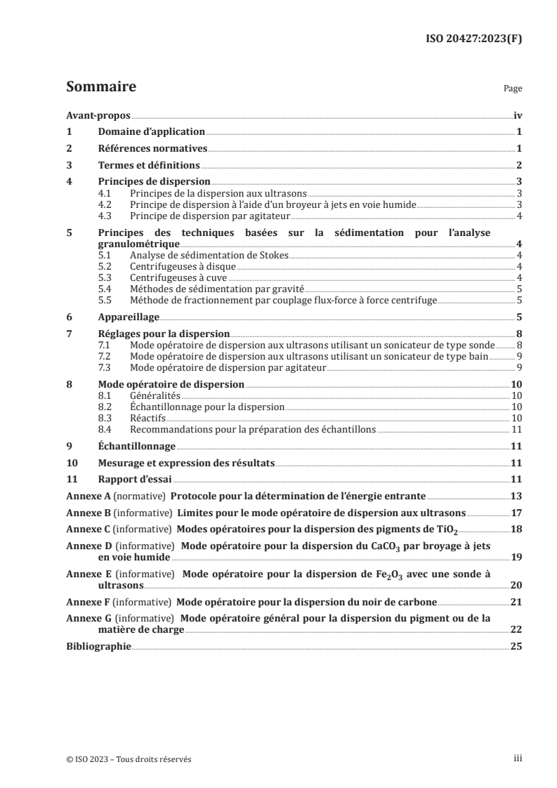 ISO 20427:2023 - Pigments et matières de charge — Mode opératoire de dispersion pour la détermination granulométrique basée sur la sédimentation des pigments ou matières de charge en suspension par des méthodes de sédimentation dans un liquide
Released:9/26/2024