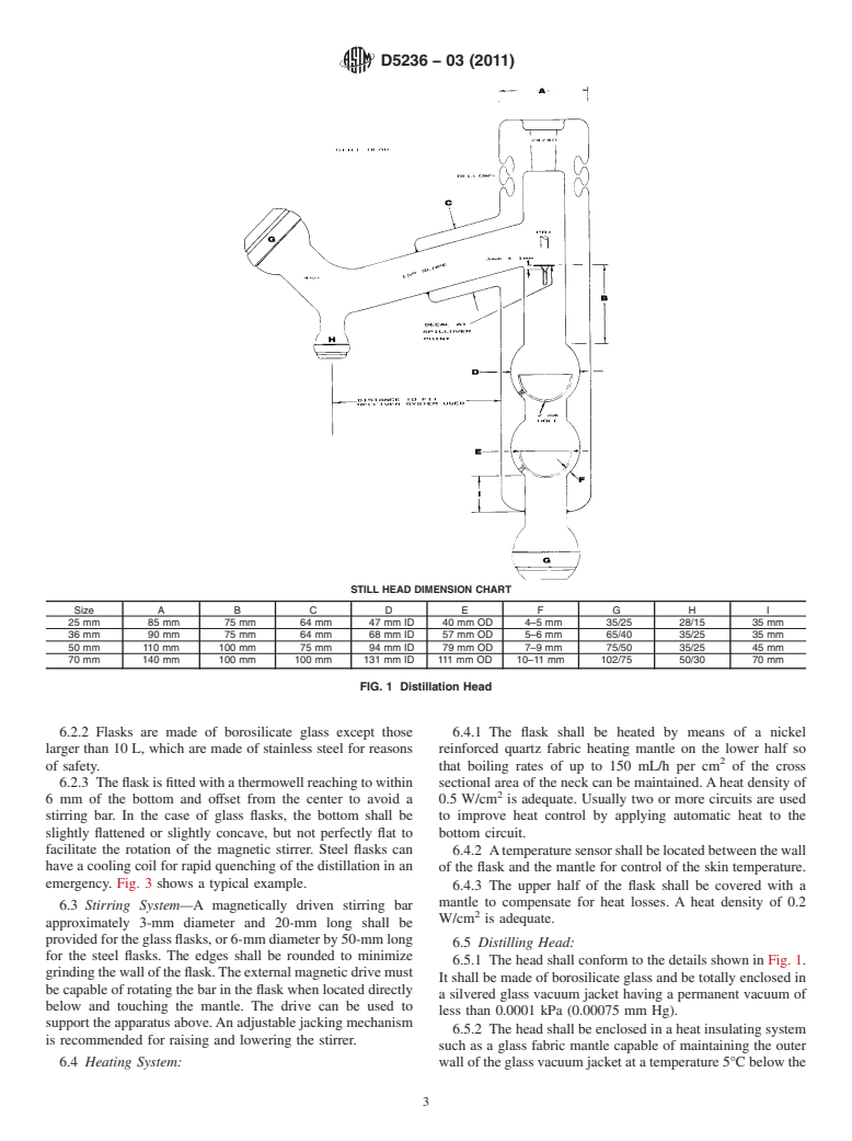 ASTM D5236-03(2011) - Standard Test Method for Distillation of Heavy Hydrocarbon Mixtures (Vacuum Potstill Method)