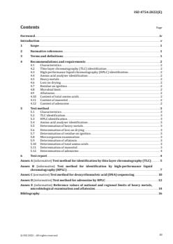 ISO 4754:2022 ISO 4754:2022 - Traditional Chinese medicine — Fermented Cordyceps powder
Released:18. 11. 2022 - Page 3 preview