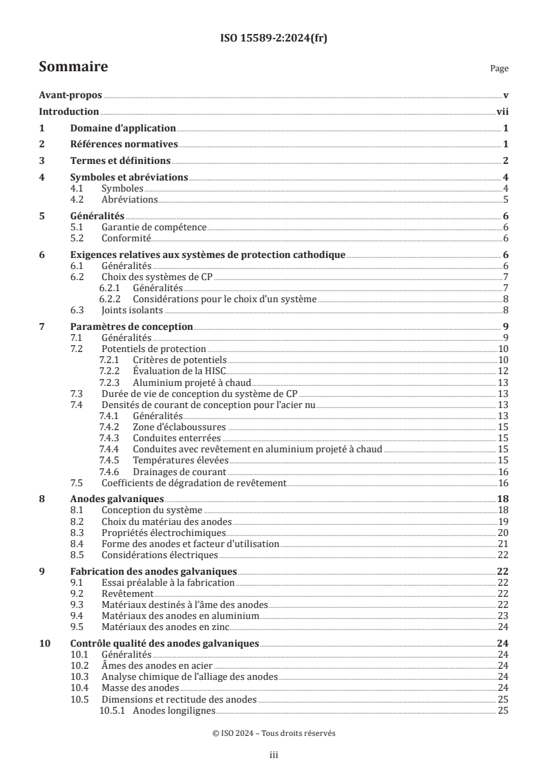 ISO 15589-2:2024 - Industries du pétrole et du gaz y compris les énergies à faible teneur en carbone — Protection cathodique des systèmes de transport par conduites — Partie 2: Conduites en mer
Released:2. 02. 2024