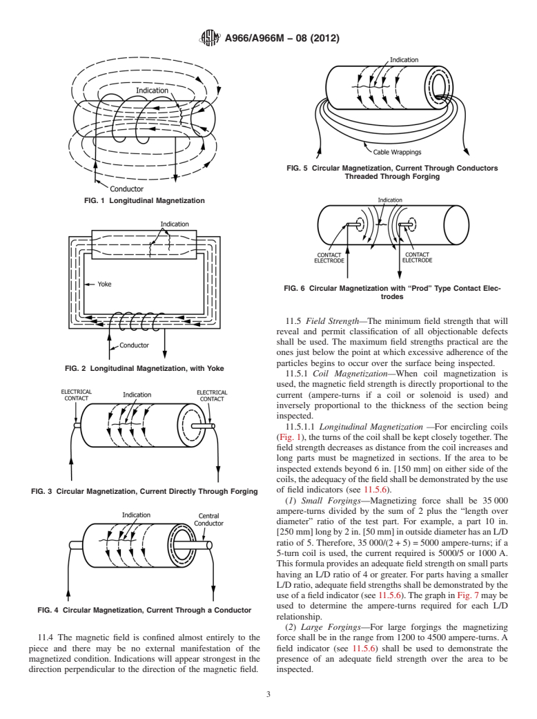 ASTM A966/A966M-08(2012) - Standard Practice for  Magnetic Particle Examination of Steel Forgings Using Alternating Current