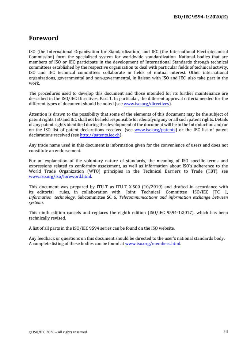 ISO/IEC 9594-1:2020 ISO/IEC 9594-1:2020 - Information technology — Open systems interconnection — Part 1: The Directory: Overview of concepts, models and services
Released:12/1/2020