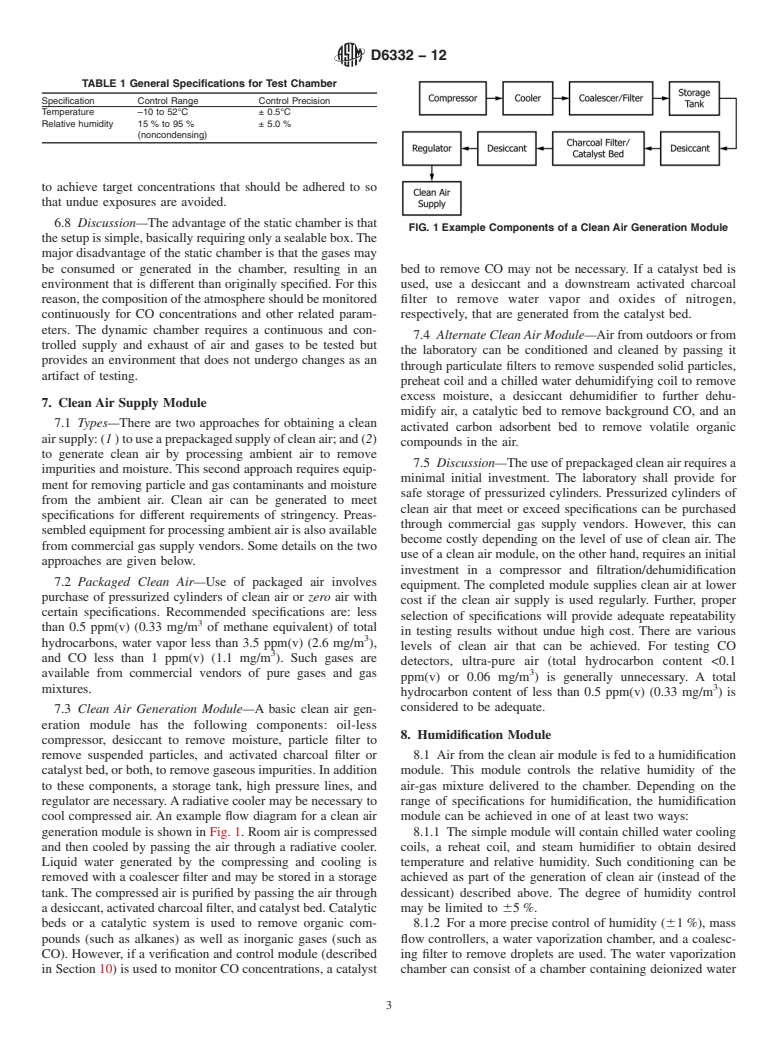 ASTM D6332-12 - Standard Guide for Testing Systems for Measuring Dynamic Responses of Carbon Monoxide Detectors to Gases and Vapors