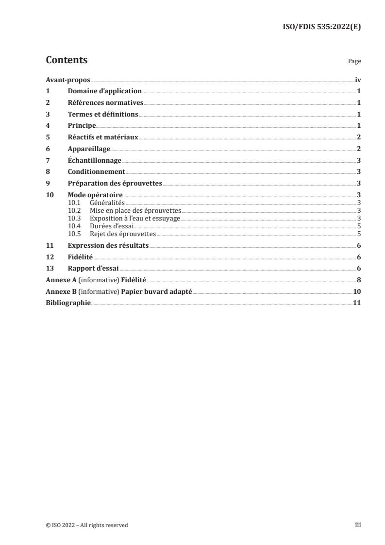 ISO 535 - Papier et carton — Détermination de la capacité d'absorption d'eau — Méthode de Cobb
Released:12/12/2022