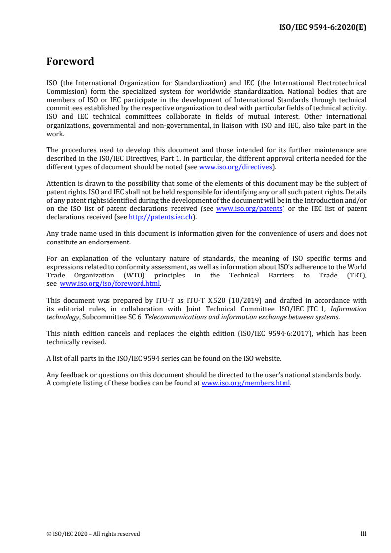 ISO/IEC 9594-6:2020 - Information technology — Open systems interconnection — Part 6: The Directory: Selected attribute types
Released:12/1/2020