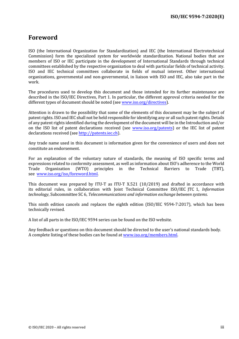 ISO/IEC 9594-7:2020 ISO/IEC 9594-7:2020 - Information technology — Open systems interconnection — Part 7: The Directory: Selected object classes
Released:12/1/2020