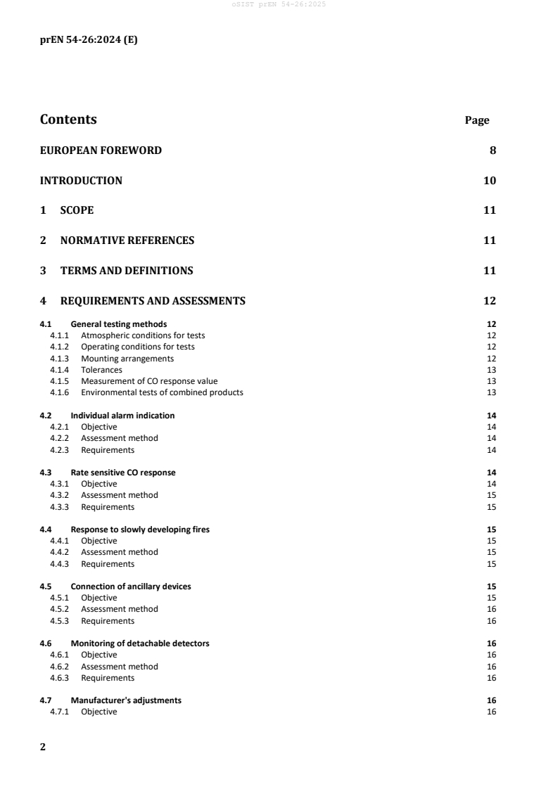 prEN 54-26 prEN 54-26:2025 - Page 4 preview