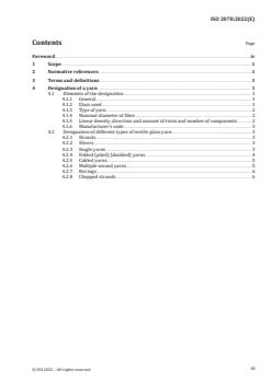ISO 2078:2022 ISO 2078:2022 - Textile glass — Yarns — Designation
Released:3/16/2022 - Page 3 preview