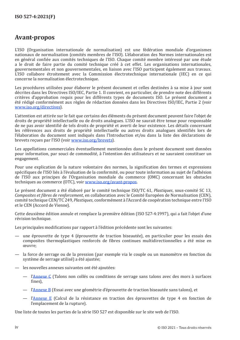 ISO 527-4:2021 ISO 527-4:2021 - Plastics — Determination of tensile properties — Part 4: Test conditions for isotropic and orthotropic fibre-reinforced plastic composites
Released:1/7/2022 - Page 4 preview