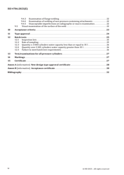 ISO 4706:2023 - Gas cylinders — Refillable welded steel cylinders — Test pressure 60 bar and below
Released:9/20/2023 - Page 4 preview