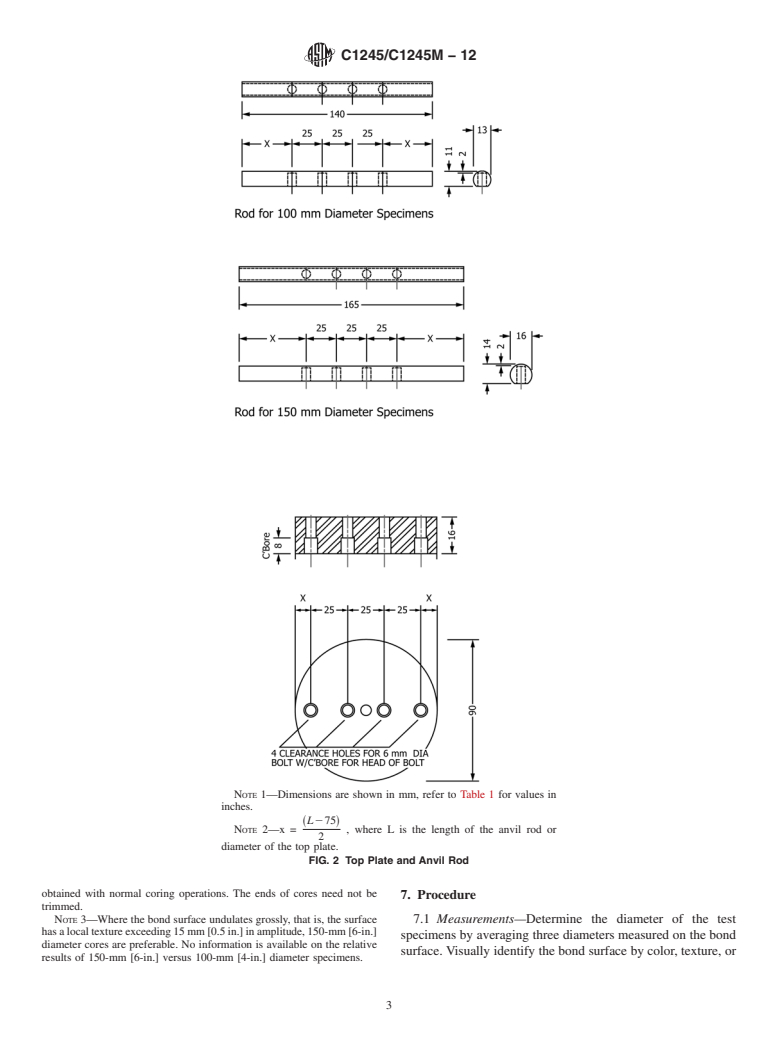 ASTM C1245/C1245M-12 - Standard Test Method for Determining Relative Bond Strength Between Hardened Roller Compacted Concrete Lifts (Point Load Test) (Withdrawn 2019)