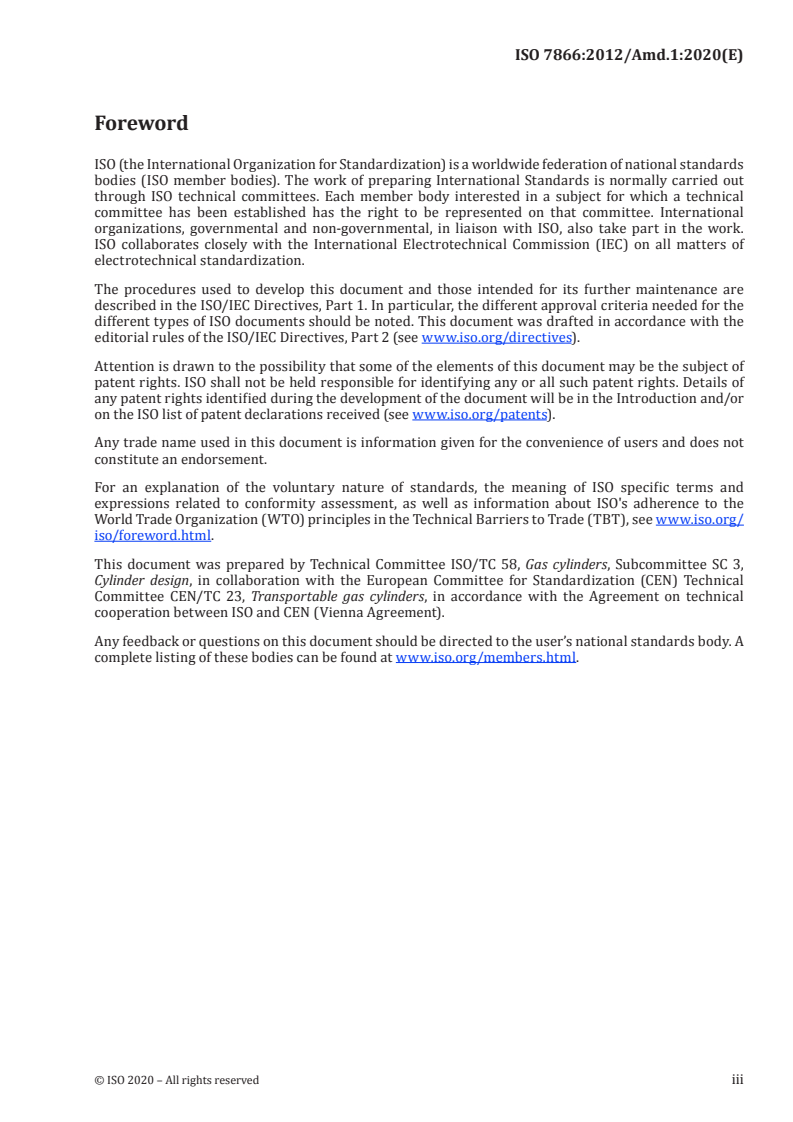 ISO 7866:2012/Amd 1:2020 ISO 7866:2012/Amd 1:2020 - Gas cylinders — Refillable seamless aluminium alloy gas cylinders — Design, construction and testing — Amendment 1
Released:12/8/2020