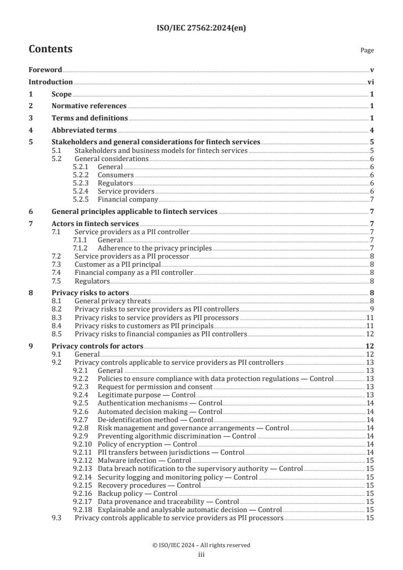 ISO/IEC 27562:2024 - Information technology — Security techniques — Privacy guidelines for fintech services
Released:12/11/2024