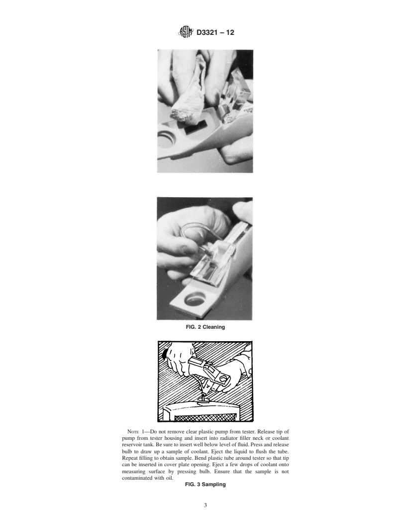 REDLINE ASTM D3321-12 - Standard Test Method for Use of the Refractometer for Field Test Determination of the Freezing Point of Aqueous Engine Coolants