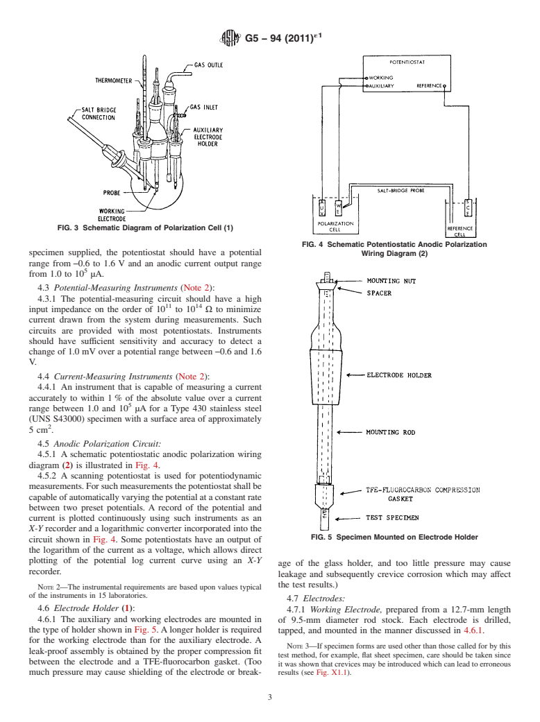 ASTM G5-94(2011)e1 - Standard Reference Test Method for Making Potentiostatic and Potentiodynamic Anodic Polarization Measurements