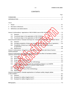 IEC 61508-6:2000 - Functional safety of electrical/electronic/programmable electronic safety-related systems - Part 6: Guidelines on the application of IEC 61508-2 and IEC 61508-3 (see <a href="http://www.iec.ch/61508">www.iec.ch/61508</a>)
Released:4/18/2000
Isbn:2831852110 - Page 4 preview
