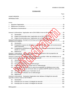 IEC 61508-6:2000 - Sécurité fonctionnelle des systèmes électriques/électroniques/ électroniques programmables relatifs à la sécurité - Partie 6: Lignes directrices pour l'application de la CEI 61508-2 et de la CEI 61508-3 (voir www.iec.ch/61508)
Released:4/18/2000 - Page 4 preview