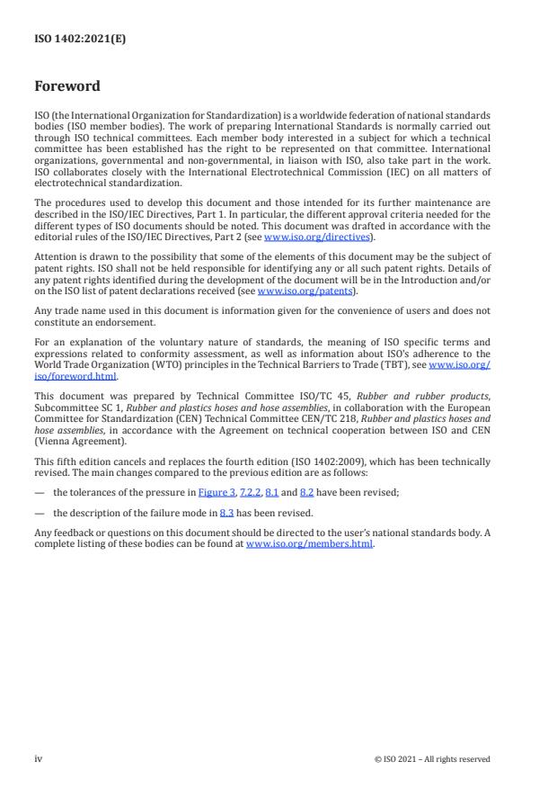 ISO 1402:2021 ISO 1402:2021 - Rubber and plastics hoses and hose assemblies -- Hydrostatic testing - Page 4 preview