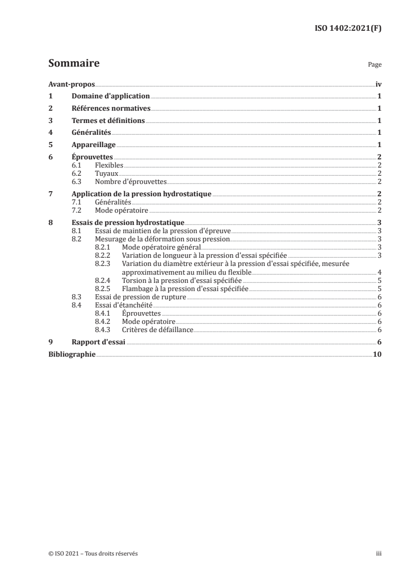 ISO 1402:2021 - Tuyaux et flexibles en caoutchouc et en plastique — Essais hydrostatiques
Released:4/30/2021