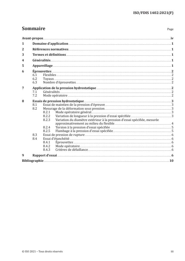 ISO/FDIS 1402:Version 22-jan-2021 - Tuyaux et flexibles en caoutchouc et en plastique -- Essais hydrostatiques