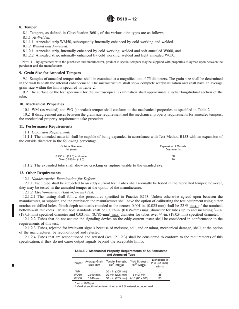 ASTM B919-12 - Standard Specification for Welded Copper Heat Exchanger ...