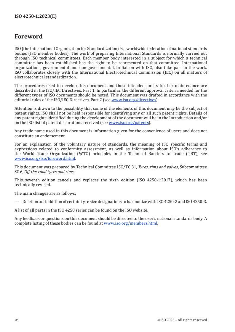 ISO 4250-1:2023 ISO 4250-1:2023 - Earth-mover tyres and rims — Part 1: Tyre designation and dimensions
Released:3. 04. 2023 - Page 4 preview