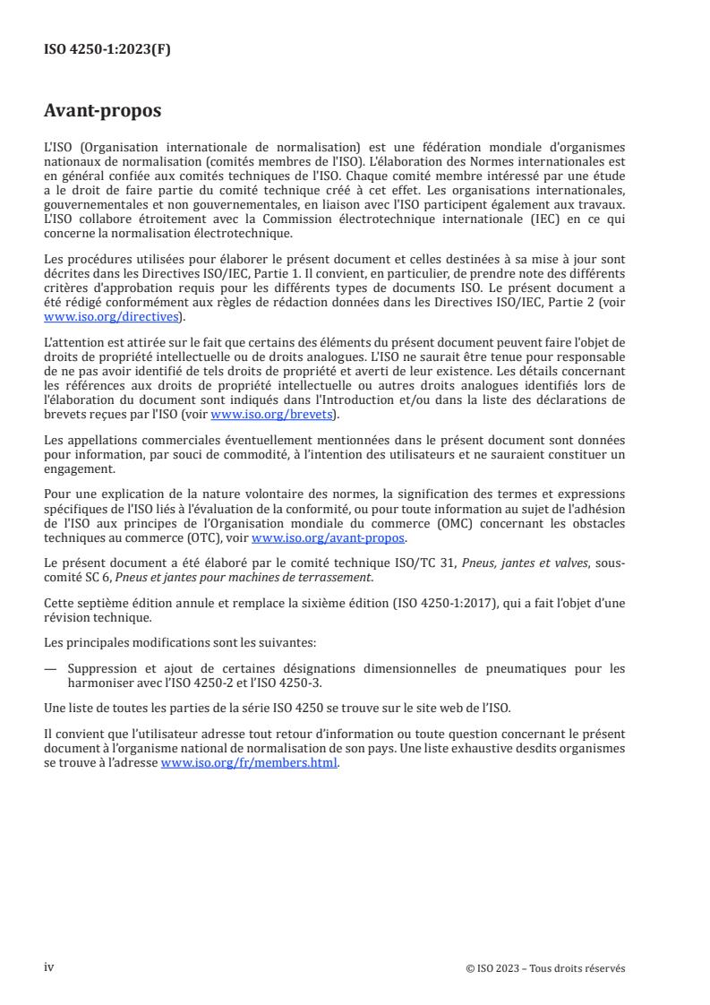 ISO 4250-1:2023 ISO 4250-1:2023 - Pneumatiques et jantes pour engins de terrassement — Partie 1: Désignation et cotes des pneumatiques
Released:3. 04. 2023 - Page 4 preview