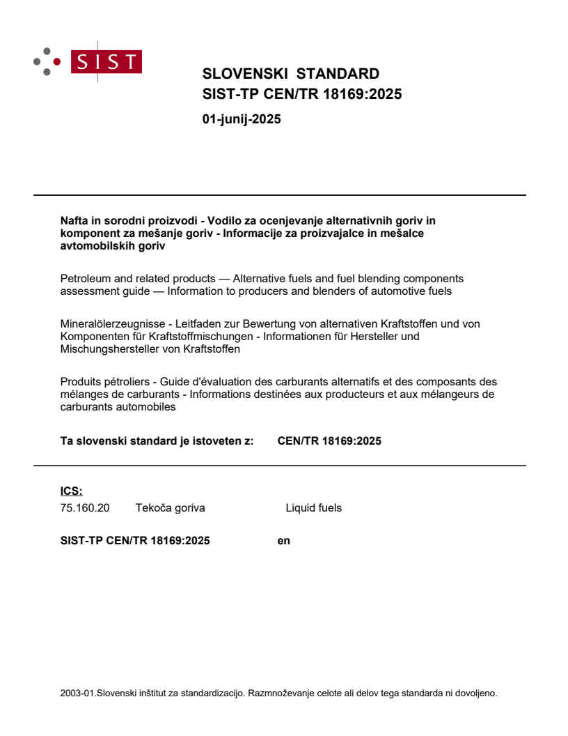 TP CEN/TR 18169:2025