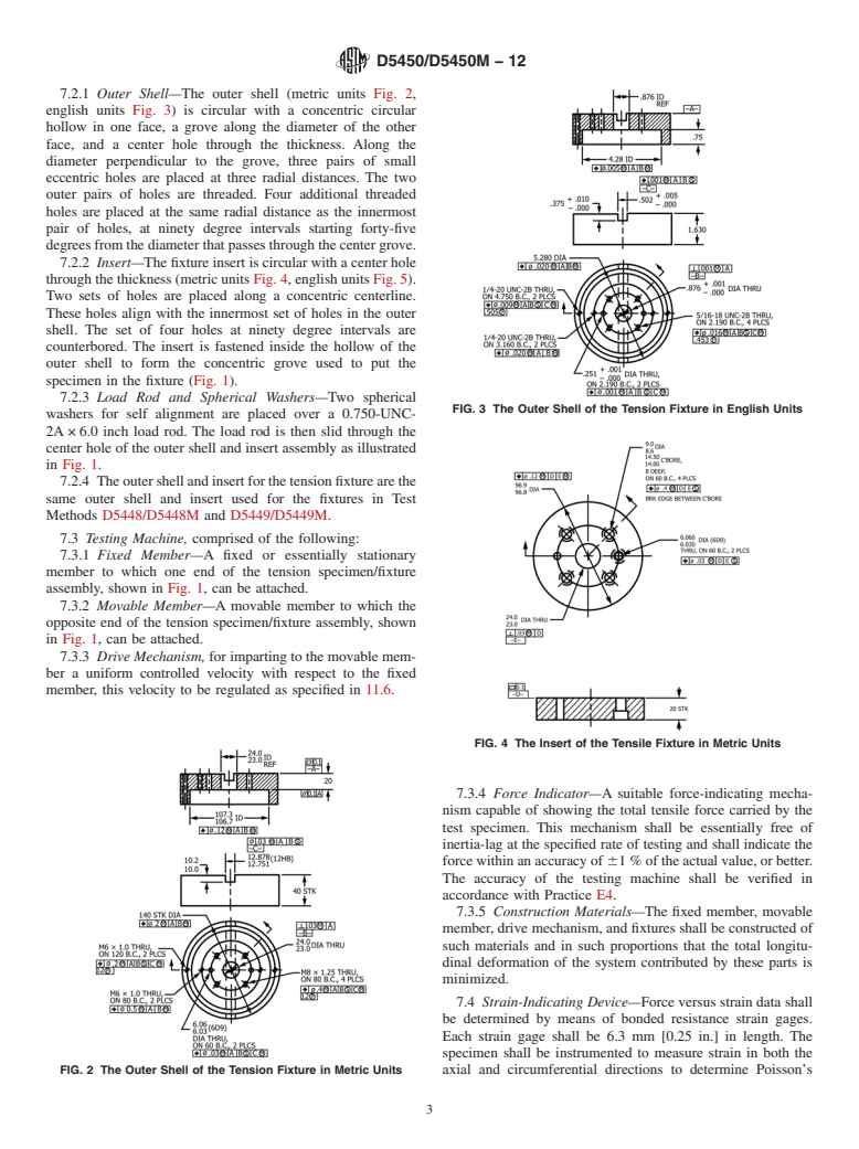 ASTM D5450/D5450M-12 - Standard Test Method for Transverse Tensile Properties of Hoop Wound Polymer Matrix Composite Cylinders