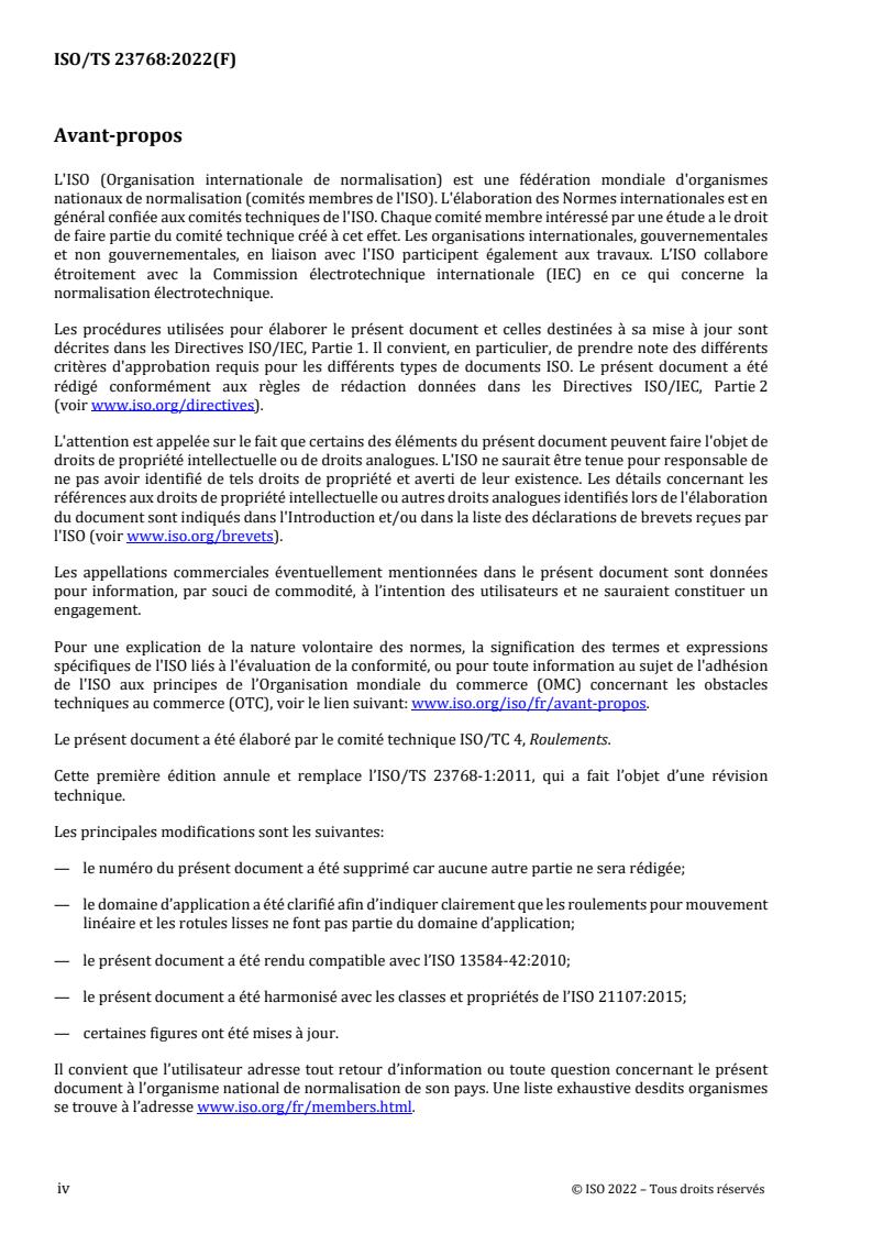 ISO/TS 23768:2022 REDLINE ISO/TS 23768:2022 - Rolling bearings — Parts library — Reference dictionary for rolling bearings
Released:23. 11. 2022 - Page 4 preview