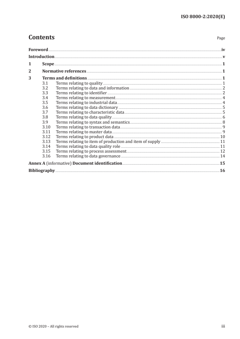 ISO 8000-2:2020 - Data quality — Part 2: Vocabulary
Released:6/9/2020