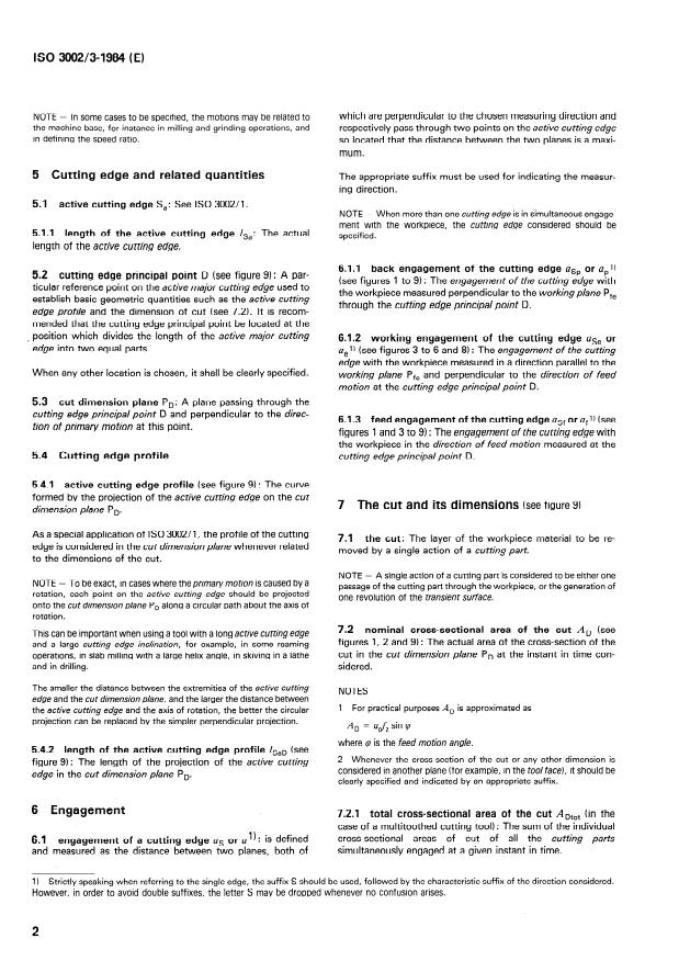 ISO 3002-3:1984 ISO 3002-3:1984 - Basic quantities in cutting and grinding - Page 4 preview